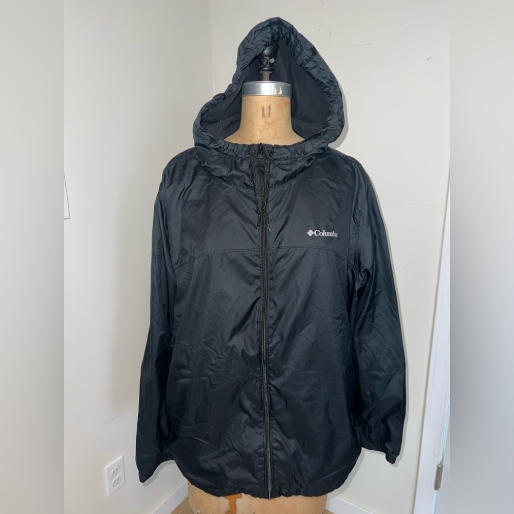 Columbia Black Hooded Utility Jacket